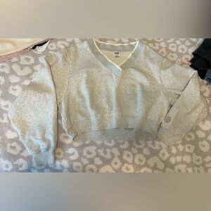 PINK Victoria's Secret Gray V-Neck Sweater